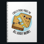 くさい駄洒落は私を中からトロトロに Funny Food Pun ノートブック<br><div class="desc">くさい駄洒落は私を中からトロトロにする 面白い食べ物の駄洒落は、かわいいチーズサンドイッチが中からトロトロになる様子を描いており、彼らはただチーズの駄洒落が好きなだけなのです。家族や友人への面白い駄洒落のプレゼントに最適。</div>