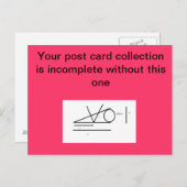 くさびのフリンジの間抜けな郵便はがき ポストカード (正面/裏面)