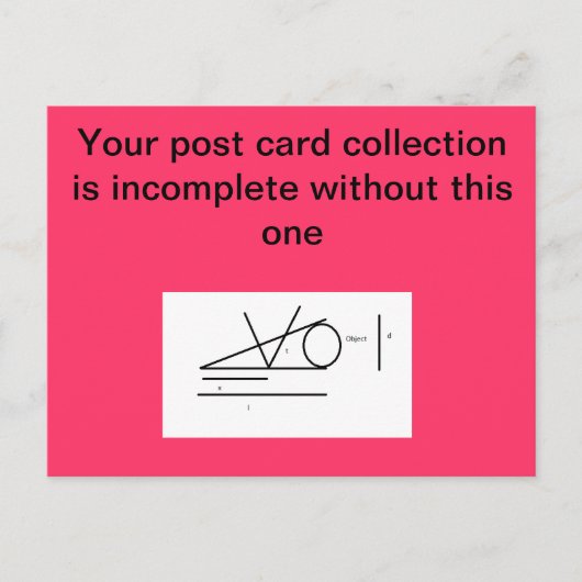 くさびのフリンジの間抜けな郵便はがき ポストカード (正面)