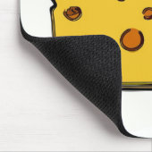 くさびの黄色チーズと穴破裂音芸術 マウスパッド (コーナー)