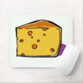 くさびの黄色チーズと穴破裂音芸術 マウスパッド (マウス)