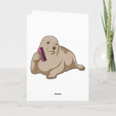 くしでスタイリストとしてシールを貼る カード (裏面)