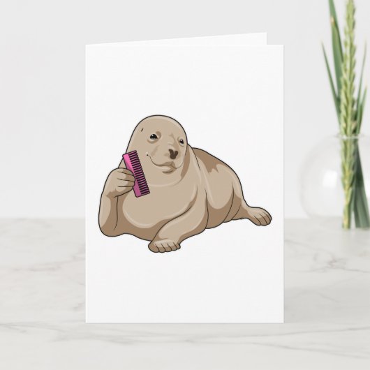 くしでスタイリストとしてシールを貼る カード (正面)