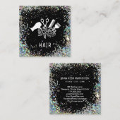 *～*くしはさみブラシグリッターAP6  スクエア名刺 (正面/裏面)