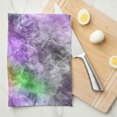 くしゃくしゃになったエキゾチックな質感 キッチンタオル (四つ折り)