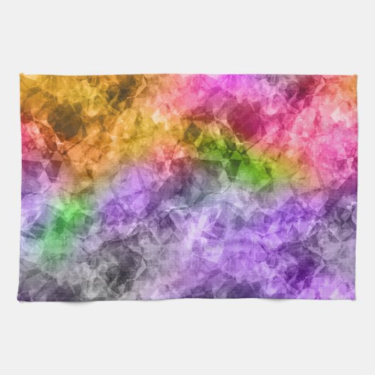 くしゃくしゃになったエキゾチックな質感 キッチンタオル (横)