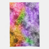 くしゃくしゃになったエキゾチックな質感 キッチンタオル (縦)