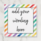 くしゃくしゃになったギフトおもしろい誕生日ラベル フェイバータグ (裏面)