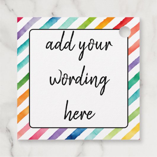 くしゃくしゃになったギフトおもしろい誕生日ラベル フェイバータグ (裏面)