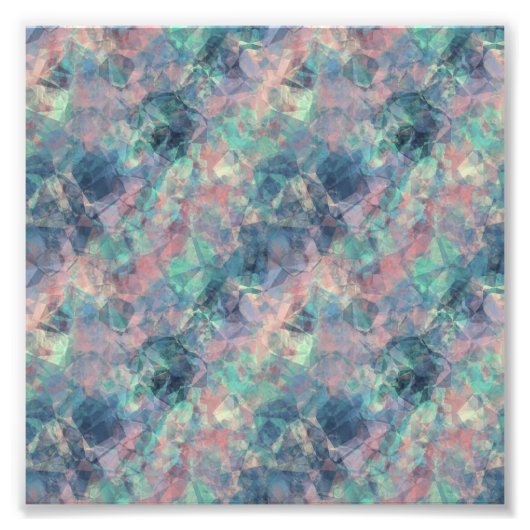 くしゃくしゃになったサンセットブルー フォトプリント            (正面)