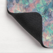 くしゃくしゃになったサンセットブルー マウスパッド (コーナー)