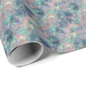 くしゃくしゃになったサンセットブルー ラッピングペーパー (ロールコーナー)