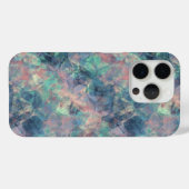 くしゃくしゃになったサンセットブルー Case-Mate iPhoneケース (裏面 (横))