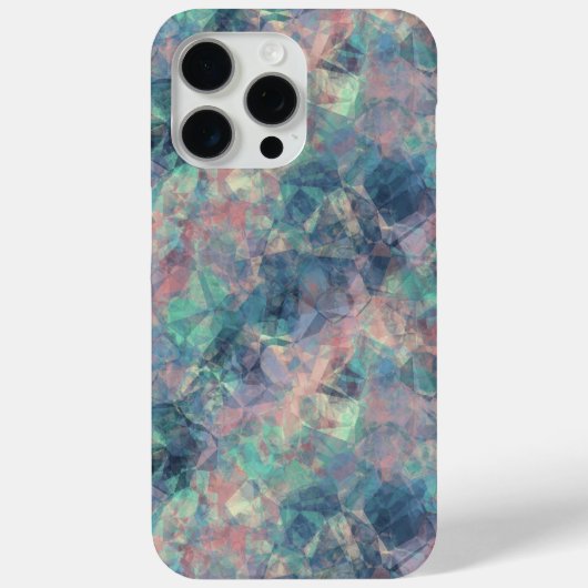 くしゃくしゃになったサンセットブルー Case-Mate iPhoneケース (裏面)