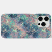 くしゃくしゃになったサンセットブルー Case-Mate iPhoneケース (裏面 (横))