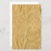くしゃくしゃになった厚紙のテクスチャ 便箋 (正面/裏面)