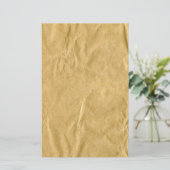 くしゃくしゃになった厚紙のテクスチャ 便箋 (スタンド正面)