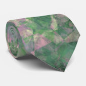 くしゃくしゃになった春の緑のテクスチャ ネクタイ (ロール)