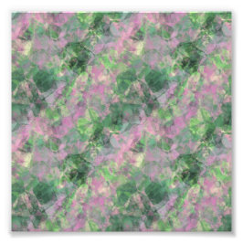 くしゃくしゃになった春の緑のテクスチャ フォトプリント           