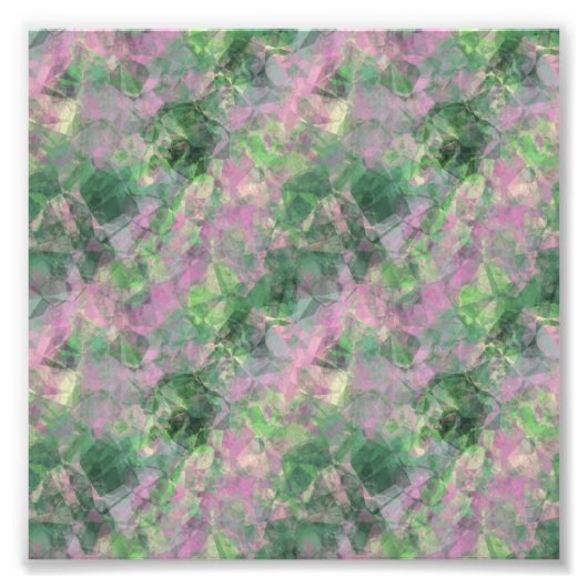 くしゃくしゃになった春の緑のテクスチャ フォトプリント            (正面)