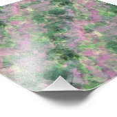 くしゃくしゃになった春の緑のテクスチャ フォトプリント            (角)