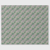 くしゃくしゃになった春の緑のテクスチャ ラッピングペーパー (フラット)