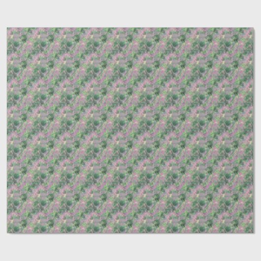 くしゃくしゃになった春の緑のテクスチャ ラッピングペーパー (フラット)