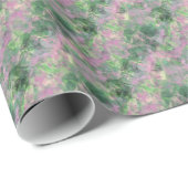 くしゃくしゃになった春の緑のテクスチャ ラッピングペーパー (ロールコーナー)