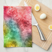 くしゃくしゃになった熱帯の質感 キッチンタオル (四つ折り)