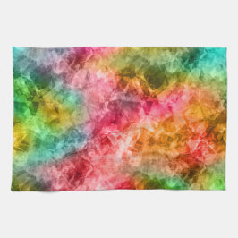 くしゃくしゃになった熱帯の質感 キッチンタオル