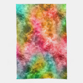 くしゃくしゃになった熱帯の質感 キッチンタオル (縦)