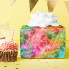 くしゃくしゃになった熱帯の質感 ラッピングペーパー