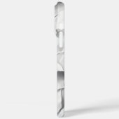 くしゃくしゃになった白い紙のテクスチモダンャの電話ケース Case-Mate iPhoneケース (裏面 / 左)