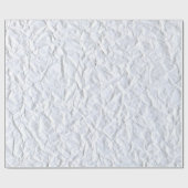 くしゃくしゃになった白い紙テクスチャ ラッピングペーパー (フラット)