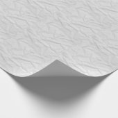 くしゃくしゃになった白い紙:テクスチャ付きの背景 ラッピングペーパー (角)