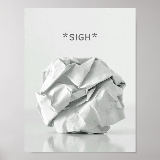 くしゃくしゃになった紙ボールのポスター ポスター (正面)