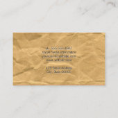 くしゃくしゃになった紙 名刺 (裏面)