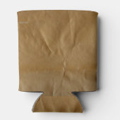 くしゃくしゃになった赤い紙：歯ごたえのある背景。 缶クーラー (裏面)