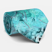 くしゃくしゃになった青いネオン紙 ネクタイ (ロール)