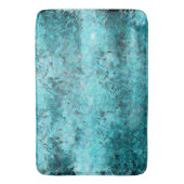 くしゃくしゃになった青いネオン紙 バスマット (正面縦)