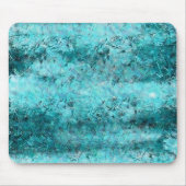 くしゃくしゃになった青いネオン紙 マウスパッド (正面)