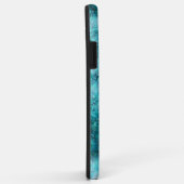 くしゃくしゃになった青いネオン紙 Case-Mate iPhoneケース (裏面/右)