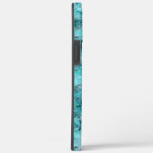 くしゃくしゃになった青いネオン紙 Case-Mate iPhoneケース (裏面 / 右)