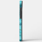 くしゃくしゃになった青いネオン紙 Case-Mate iPhoneケース (裏面 / 左)