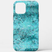 くしゃくしゃになった青いネオン紙 Case-Mate iPhoneケース (裏面)