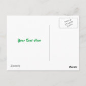 くしゃくしゃの緑の紙テクスチャ空のはがき ポストカード (裏面)