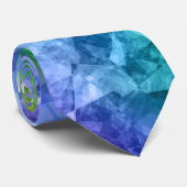 くしゃくしゃの青いテクスチャ ネクタイ (ロール)