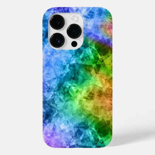 くしゃくしゃの青いテクスチャ Case-Mate iPhoneケース (裏面)