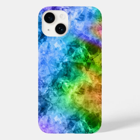 くしゃくしゃの青いテクスチャ Case-Mate iPhoneケース (裏面)