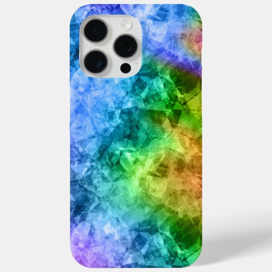 くしゃくしゃの青いテクスチャ Case-Mate iPhoneケース (裏面)